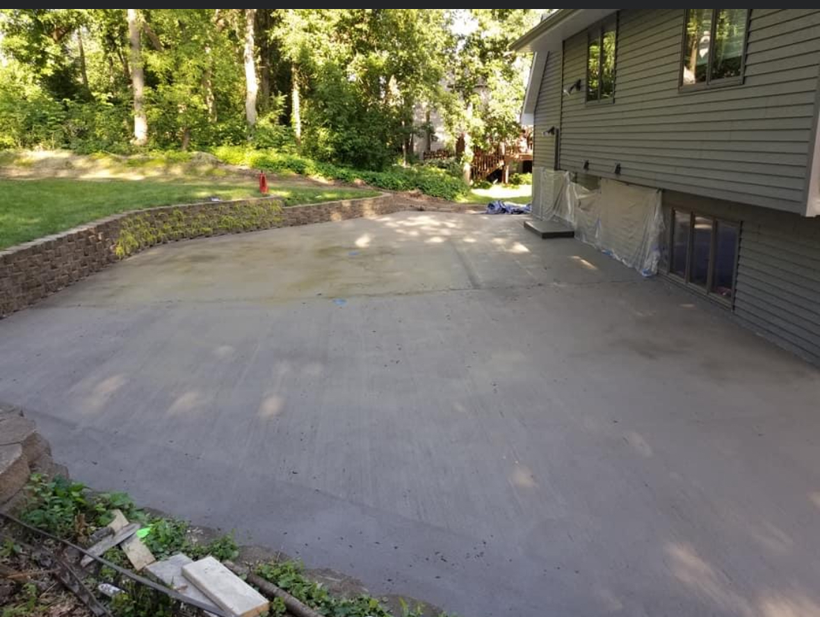 Backyard Concrete Patio